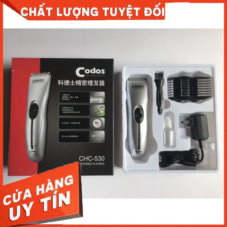 [ MUA NGAY KÉO LỠ ] Tông đơ CODOS CHC 530 lưỡi thép chính hãng bản NEW