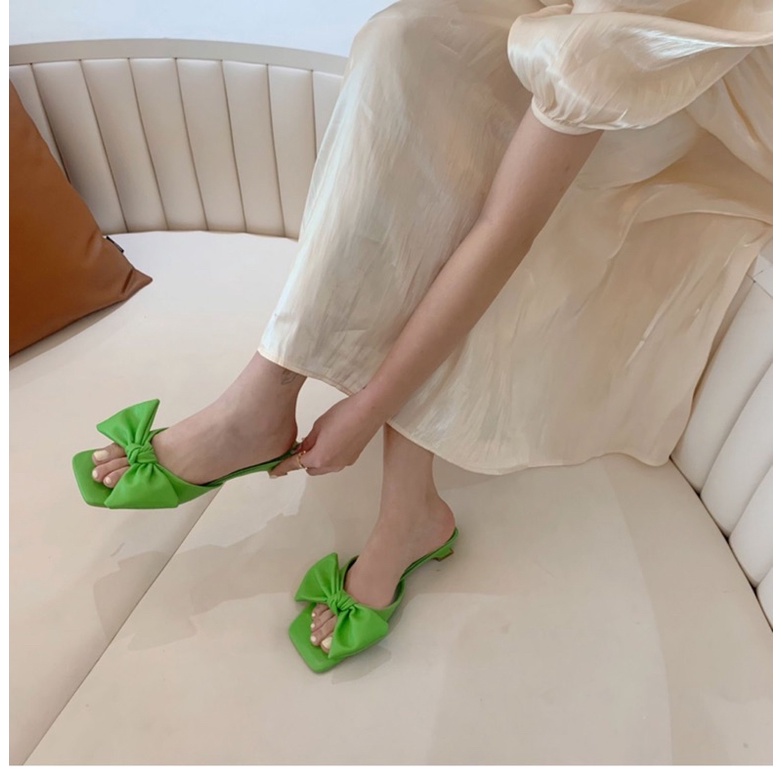 ✨💕Giày dép cao gót màu xanh lá hot trend năm nay đây ạ