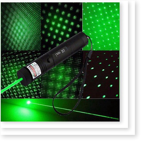 Đèn pin Laser YL-303, tia xanh lá, cực mạnh, siêu sáng