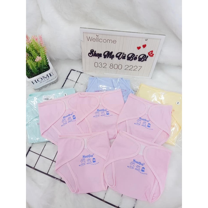 Set 5 Tã Dán/ Tã Vải Màu Hotga Size Cho Bé từ 3-8kg