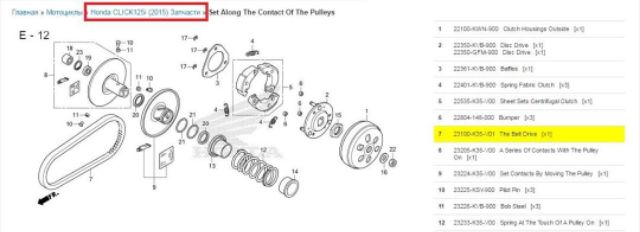 Dây đai  2 mặt Pcx AB Lead 125cc