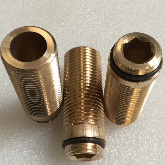 [Loại dày] Chân vòi lavabo lạnh bằng đồng, ốc bắt chân sen chậu vòi bồn rửa đơn, đôi thay thế