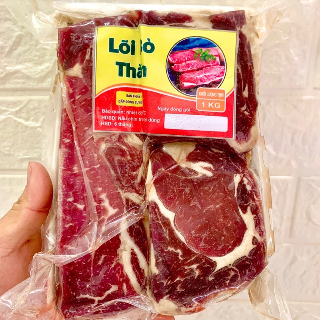 Lõi Thăn Bò Úc - Khay 1kg khoảng 4-6 miếng hàng nhập khẩu siêu ngon - Ship hoả tốc quanh Hà Nội!