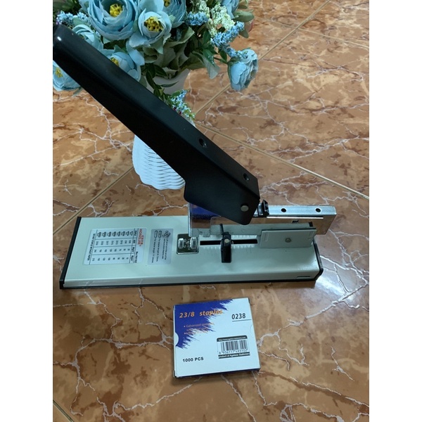 Pass máy bấm ghim dập ghim đại đóng sách hạng nặng từ 2 đến 240 tờ SHOP TẶNG KÈM HỘP KIM CÒN 9 THANH