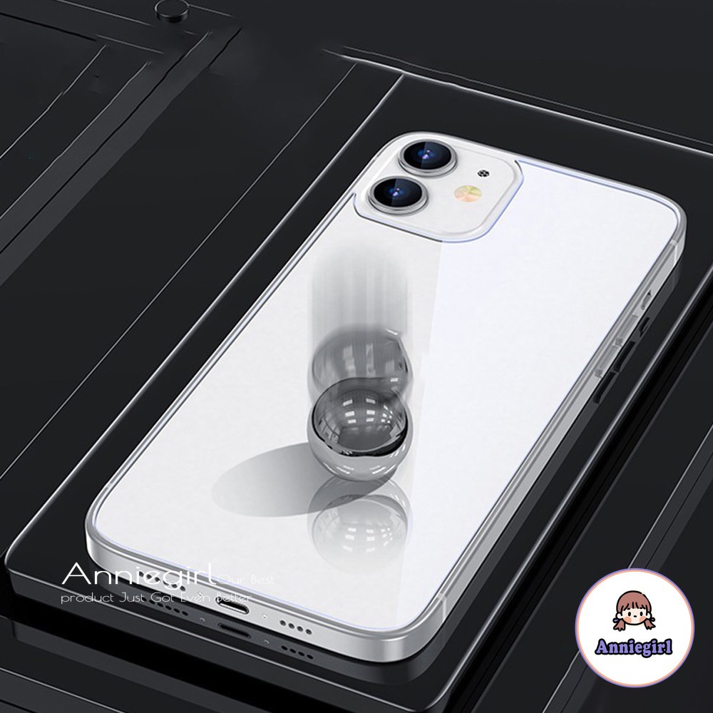 Kính ốp điện thoại cường lực 2 trong 1 thích hợp cho iPhone 14 12 11 Pro 12 Mini Xs Max Xr X 7 8 6s Plus Se