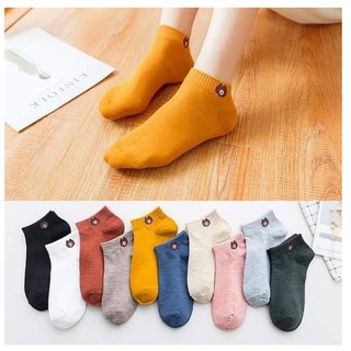 COMBO 5 ĐÔI VỚ TẤT GẤU BROWN CỔ NGẮN CHO NỮ CỰC ĐẸP LUÔN