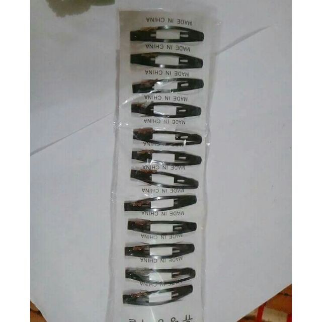 Vỉ 10 Cặp Tách Đen Mái Tóc