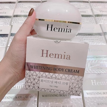 Kem body thạch tuyết Hemia, dưỡng trắng, cấp ẩm, chống nắng, make up da