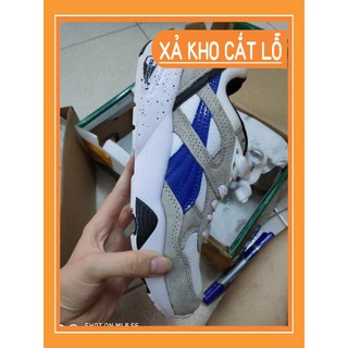 Giày puma rf disc trắng xám xanh
