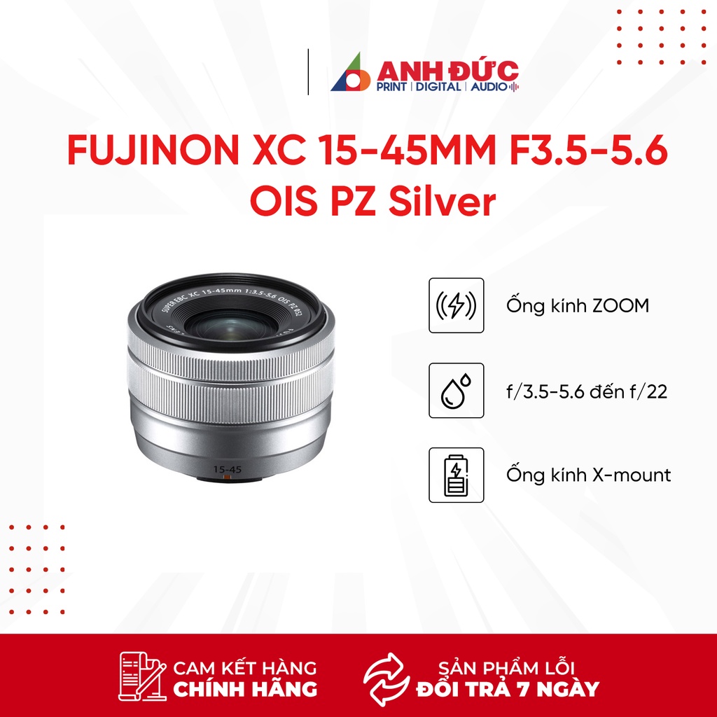 Ống Kính Fujifilm XC 15-45mm F3.5-5.6 OIS PZ Chính Hãng - Bảo Hành 12 Tháng Toàn Quốc