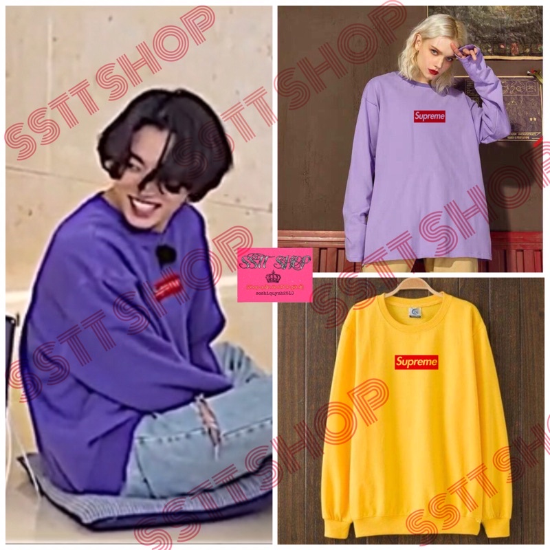 (Tặng ảnh BTS)Sweater BTS JUNGKOOK superme