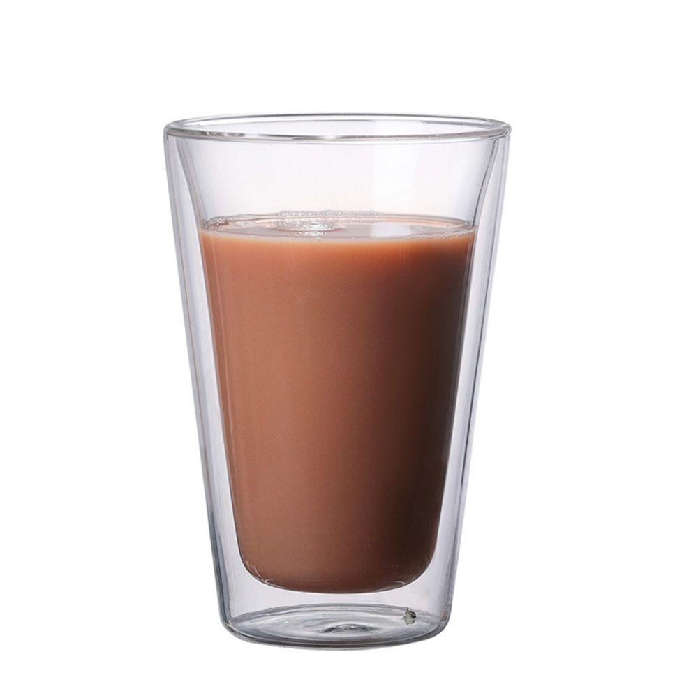 Cốc Thủy Tinh Hai Lớp Cách Nhiệt Có Tay Cầm Dùng Cho Nhà Bếp