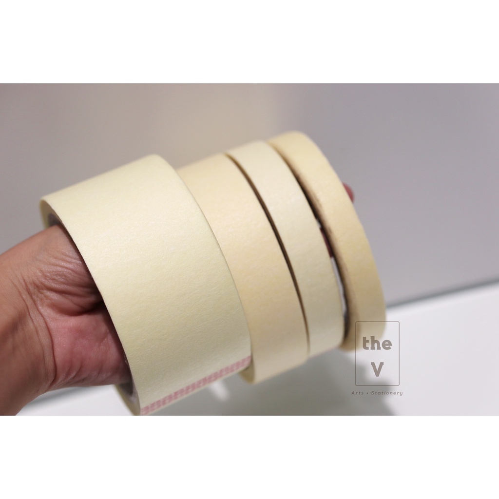 Băng keo giấy/ Băng keo chặn màu Masking Tape - 12/16/24/50 mm