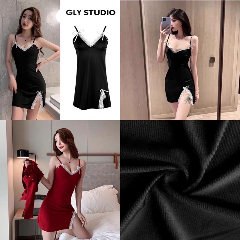 Đầm Ngủ Sexy Chất Đẹp Phi Lụa Satin Xinh Đẹp Quyến Rũ