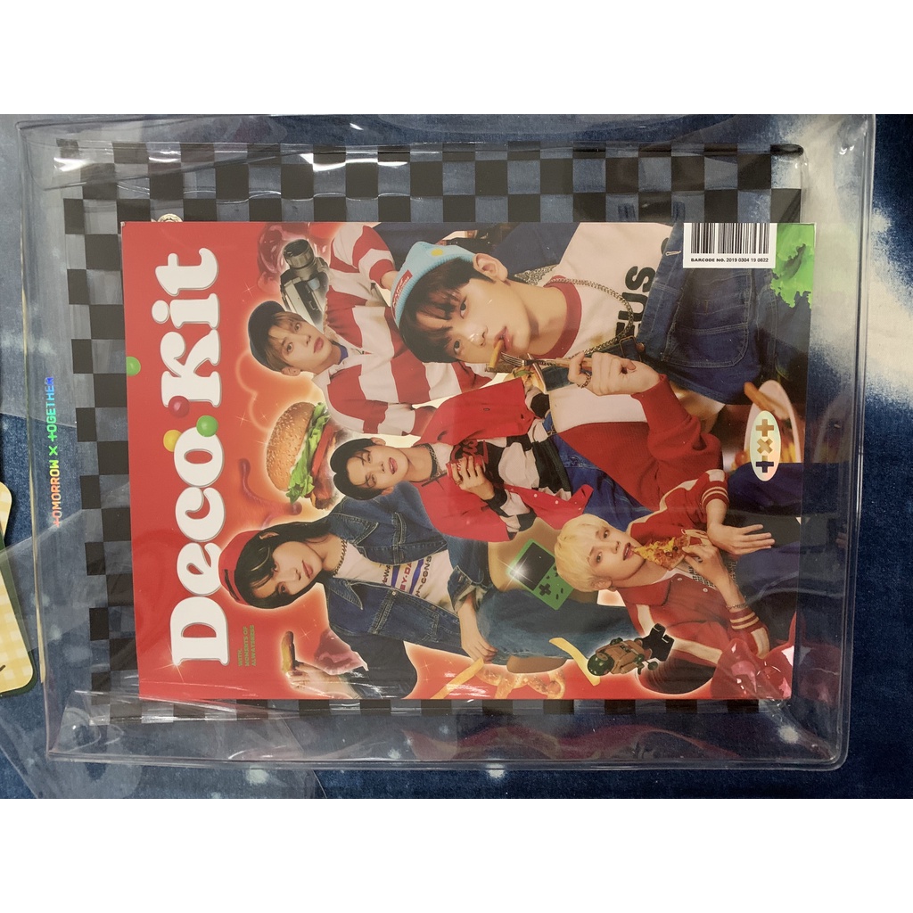 WASHI TAPE/ Notebook/ deco book/ túi nhựa có khuy bấm của set deco TXT- hàng chính hãng