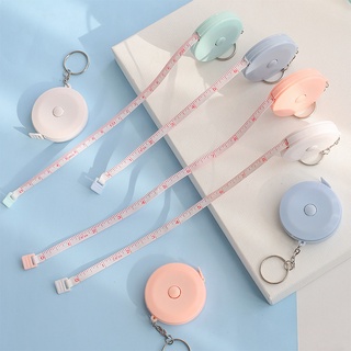Thước dây cuộn tròn💝có hộp💝dài 1,5m - có hộp rút dây vào trong