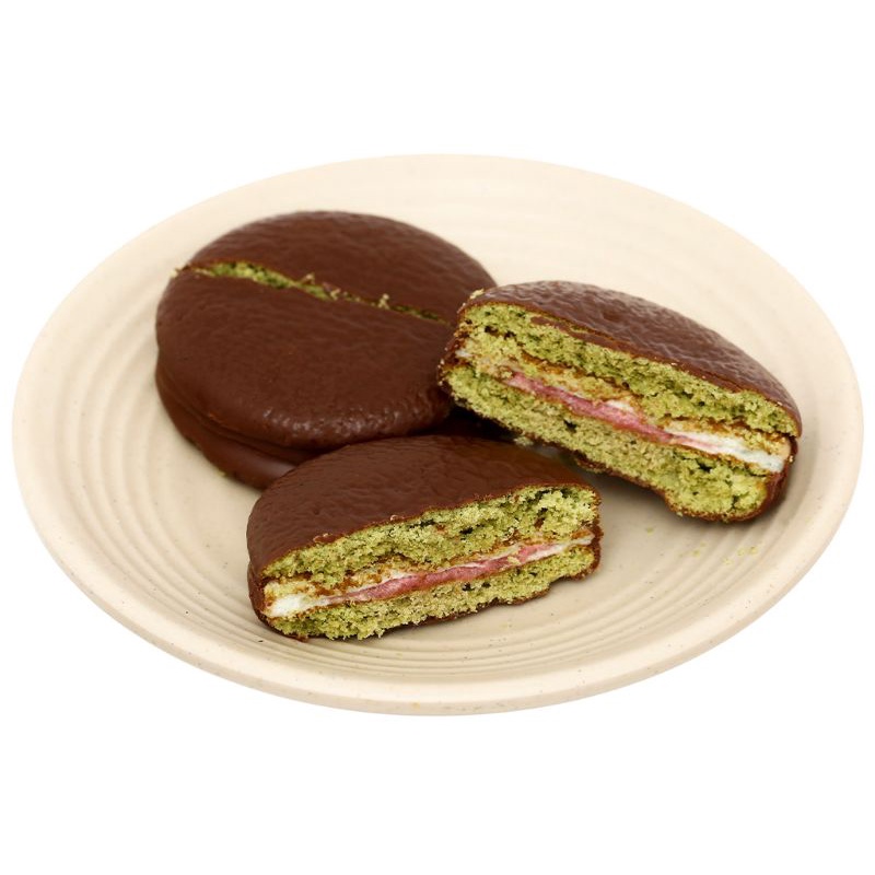 Bánh Chocopie matcha đậu đỏ hộp 1 cái ăn thử