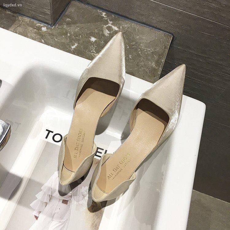 Giày Cao Gót Mũi Nhọn Thời Trang Hè 2020 Dành Cho Nữ
