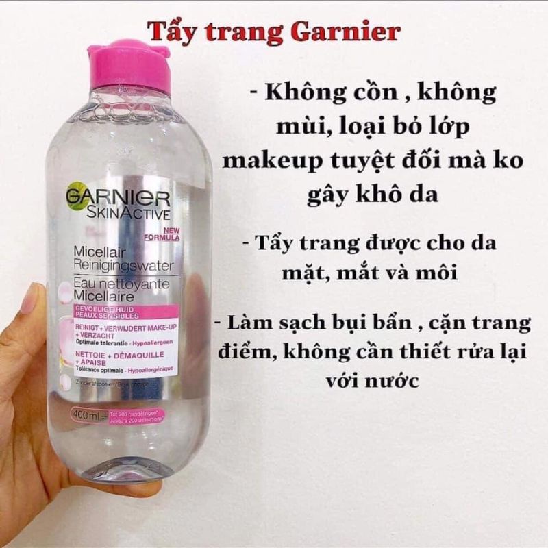 Nước Tẩy Trang GARNIER pháp 400ml