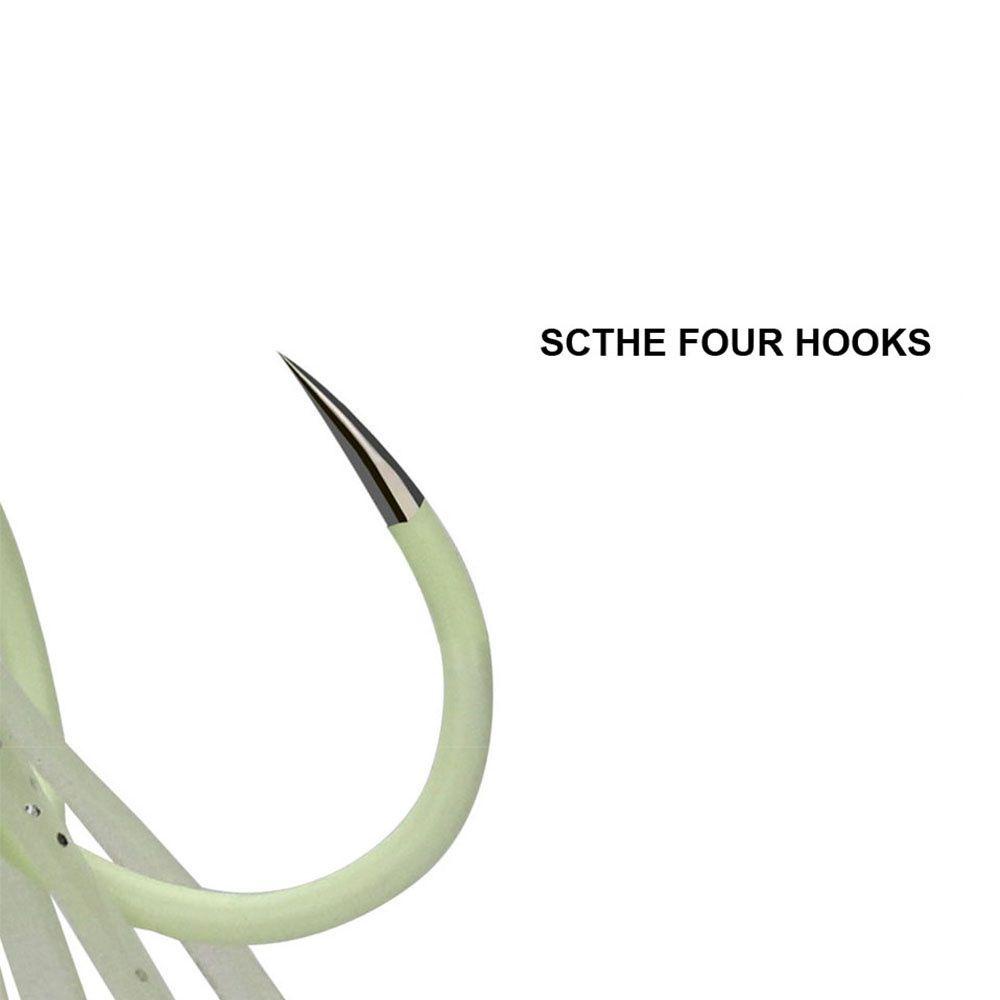 MYRONGVN 1 Mồi Câu Cá Phát Quang Hình Bạch Tuộc