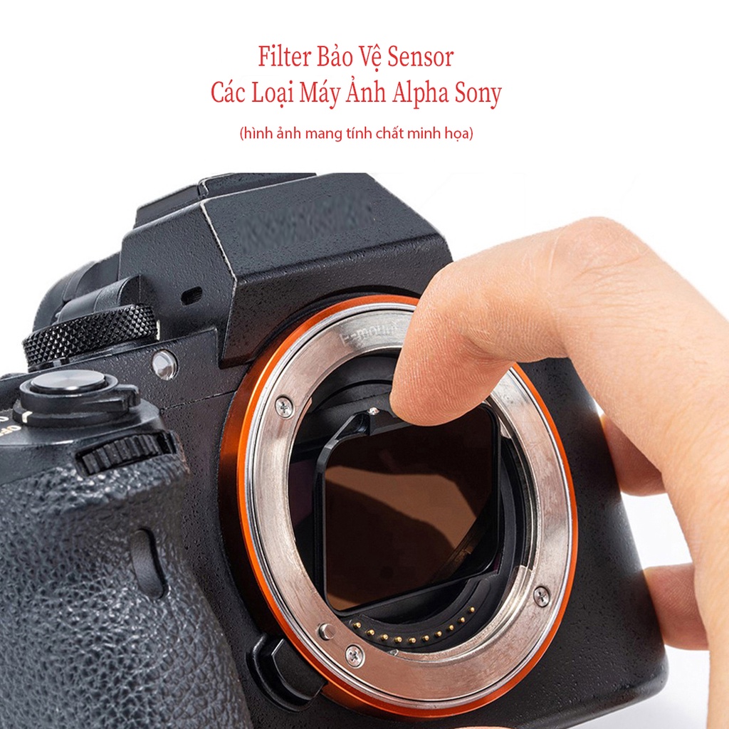 Filter Kase Siêu Xịn Clip-in Bảo Vệ Sensor Các Máy Ảnh Sony Anpha fullframe