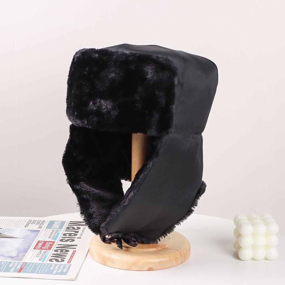 Mũ Trùm Đầu Phối Lông Dày Dặn Phong Cách Nga Ushanka Cho Nữ