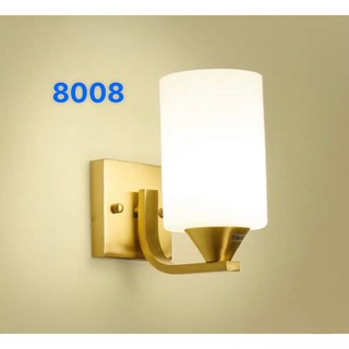 Đèn Gắn Tường Trang Trí Phòng Ngủ, Hành Lang Và Cầu Thang Đế Vàng Có Tặng Kèm Bóng