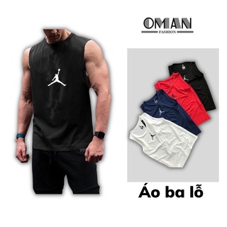 Áo ba lỗ thun lạnh, áo tanktop tập gym hình bóng chày - OMAN BL02