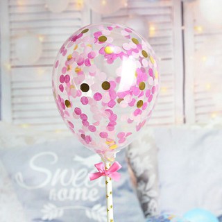 Bong bóng gắn bánh kem (phụ kiện sinh nhật)