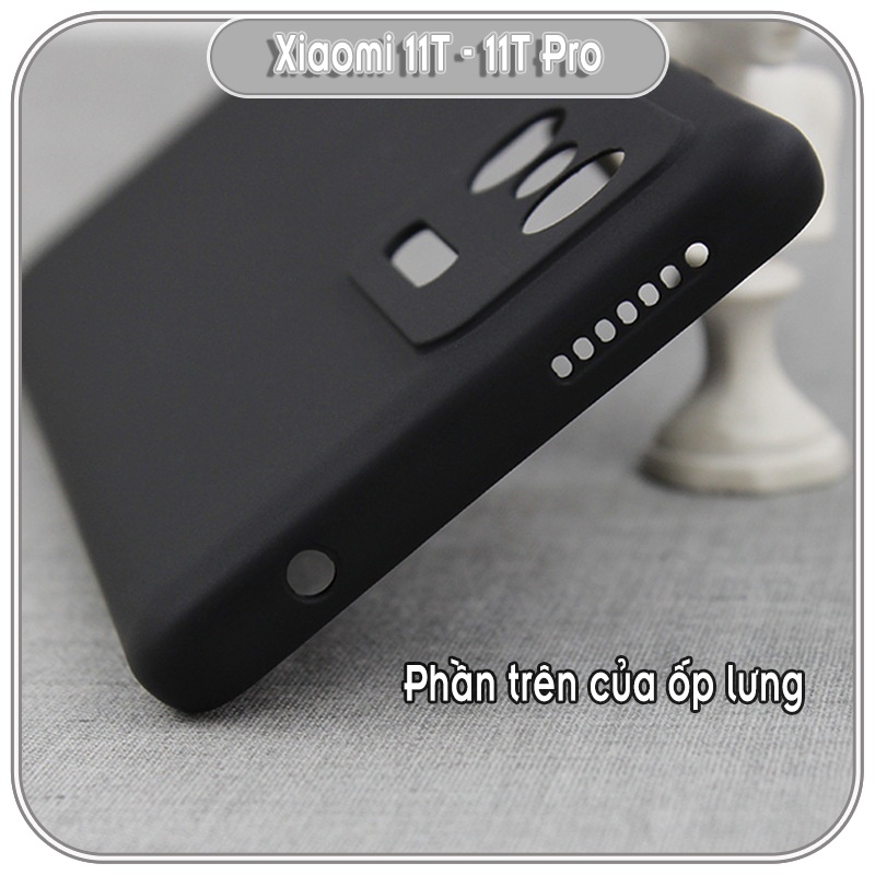 Ốp lưng TPU dẻo đen che camera cho Xiaomi 11T