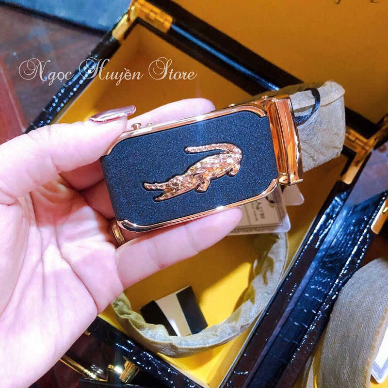 ⚡𝐇𝐀̀𝐍𝐆 𝐂𝐀𝐎 𝐂𝐀̂́𝐏⚡Thắt lưng nam da bò cao cấp mặt cá sấu da mềm bản to đẹp tặng kèm hộp gỗ sang trọng, lịch sự