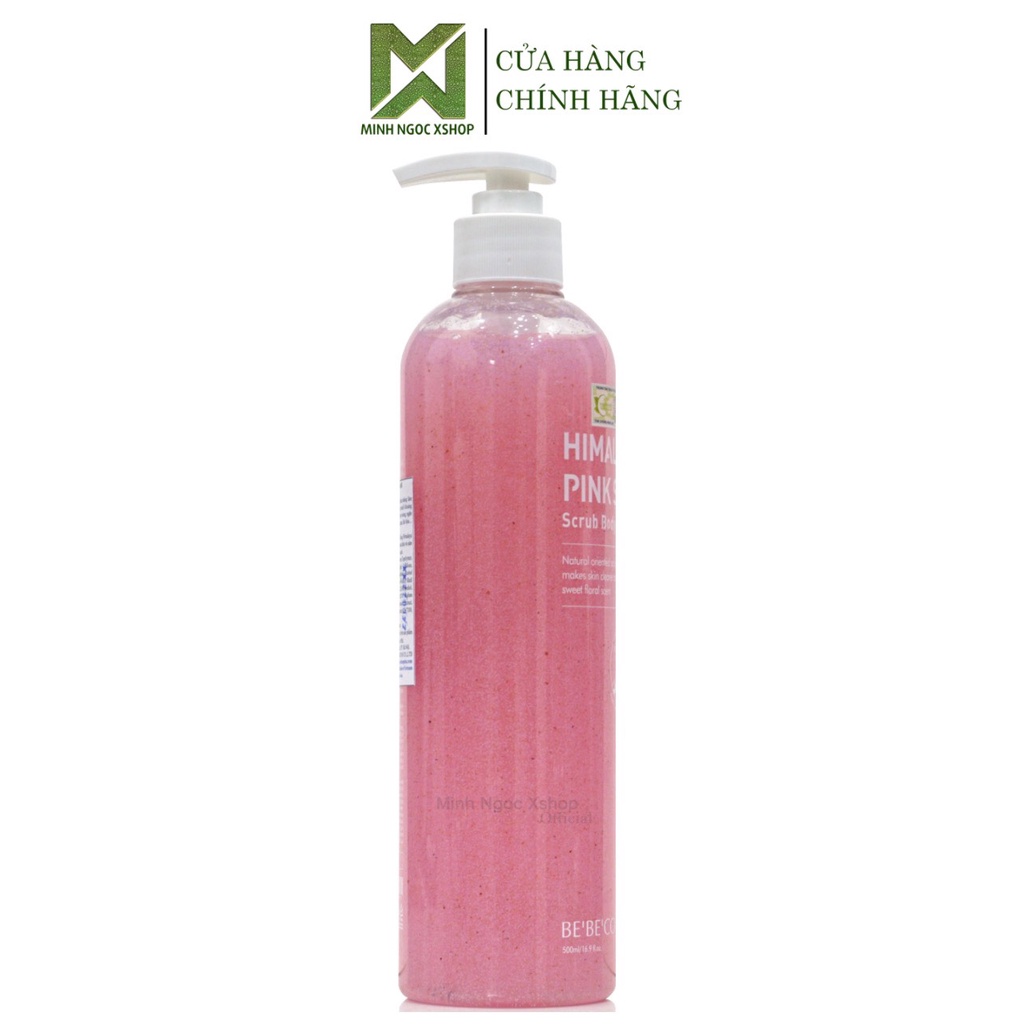 Sữa tắm muối hồng BEBECO HYMALAYA PINK SALT SCRUB BODY WASH 500ml