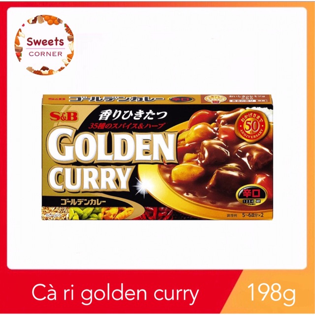 Viên nấu Cà ri Golden Curry Amaguchi S.B 198g