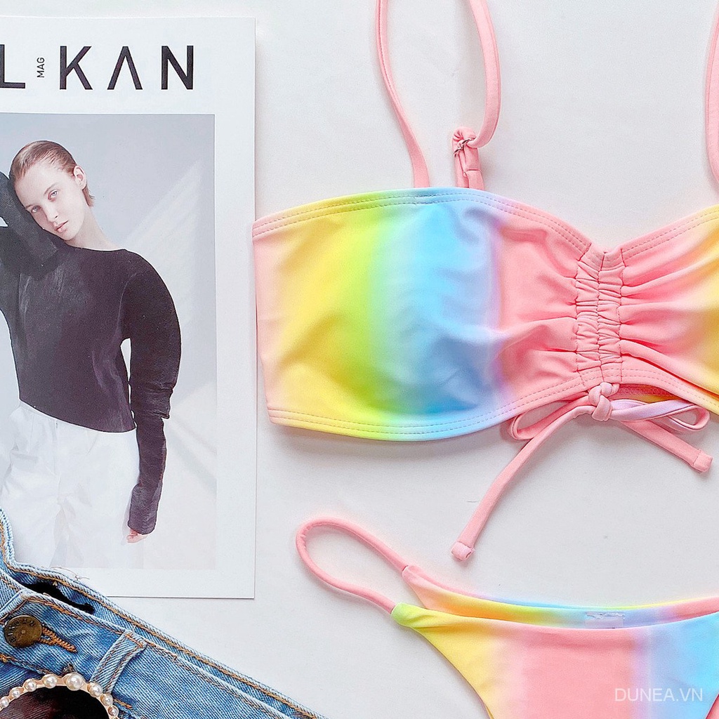 Bikini 2 mảnh DUNEA hoạ tiết nhuộm màu gợi cảm