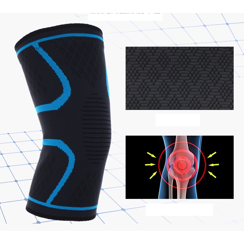 Miếng Bó Gối Và Dây Cuốn Nén Full Thể Thao Vải Dệt Kim Chơi Đá Bóng Nhẩy cao leo núi xe đạp cầu lông