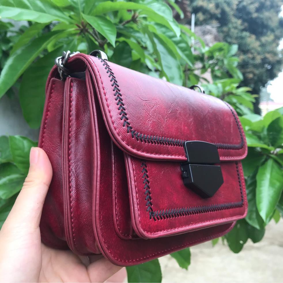 Túi đeo chéo nữ, giỏ đeo chéo thời trang phong cách hàn quốc chất liệu Da PU cao cấp size 21 | BigBuy360 - bigbuy360.vn