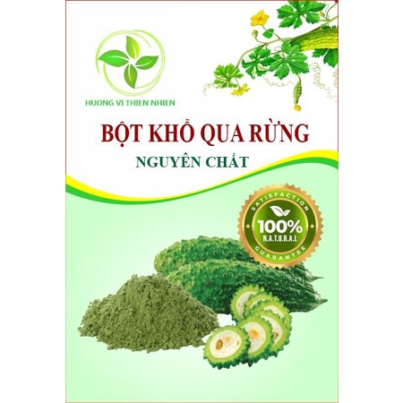 100GR Bột đắp mặt nạ khổ qua nguyên chất 100%Hương Vị Thiên Nhiên organic Handmade