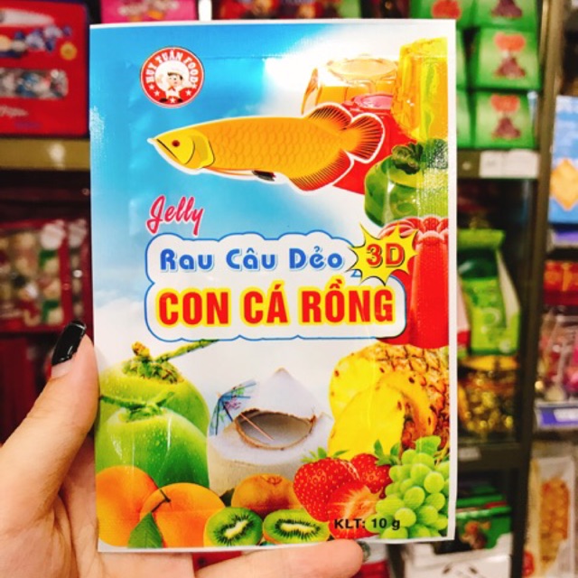 BỘT RAU CÂU DẺO 3D CON CÁ RỒNG