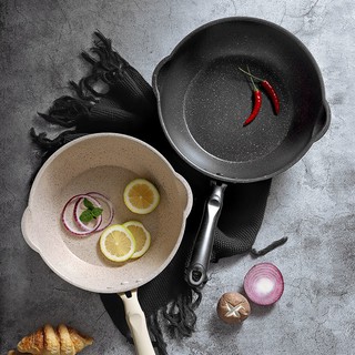 Chảo chống dính vân đá Maifan đa năng bếp từ gas không khói sâu lòng nồi <