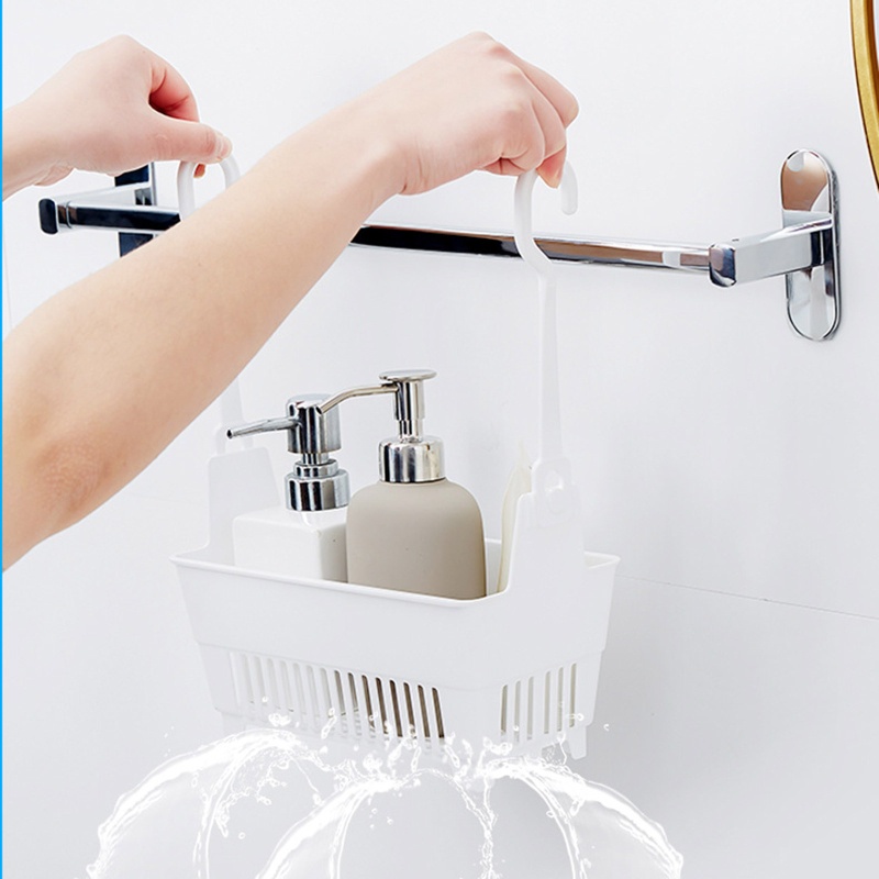 Giỏ Đựng Đồ Dùng Có Móc Treo Tiện Dụng Cho Nhà Tắm