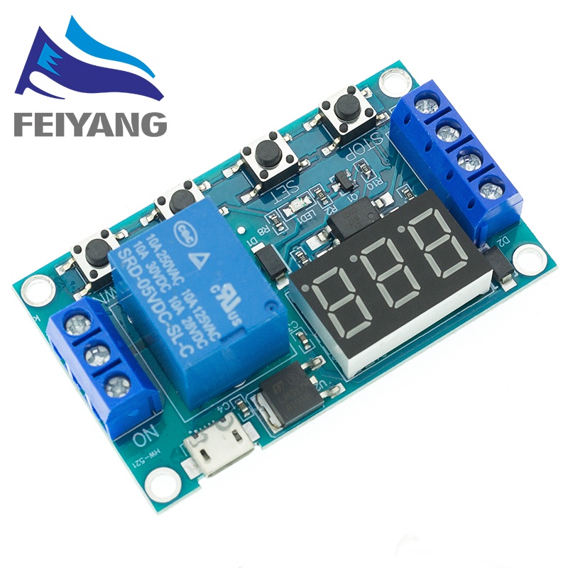 Mô Đun Rơ Le 6-30V Kèm Công Tắc Hẹn Giờ Chuyên Dụng