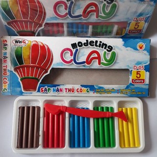 Đất nặn thủ công WinQ, 5 màu, 10 màu