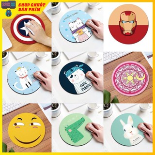 Miếng lót chuột dễ thương hình tròn 20 x 20cm - Cao su chất lượng cao