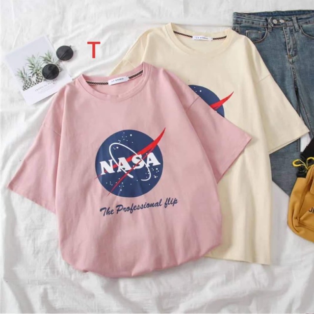Áo phông NASA in ngực DTR0220