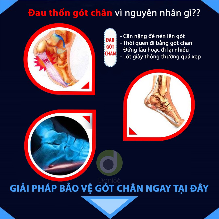 Một cặp lót giày silicon chống thốn gót khi mang giày cao gót, giày tây công sở dùng được cho nam nữ PK41