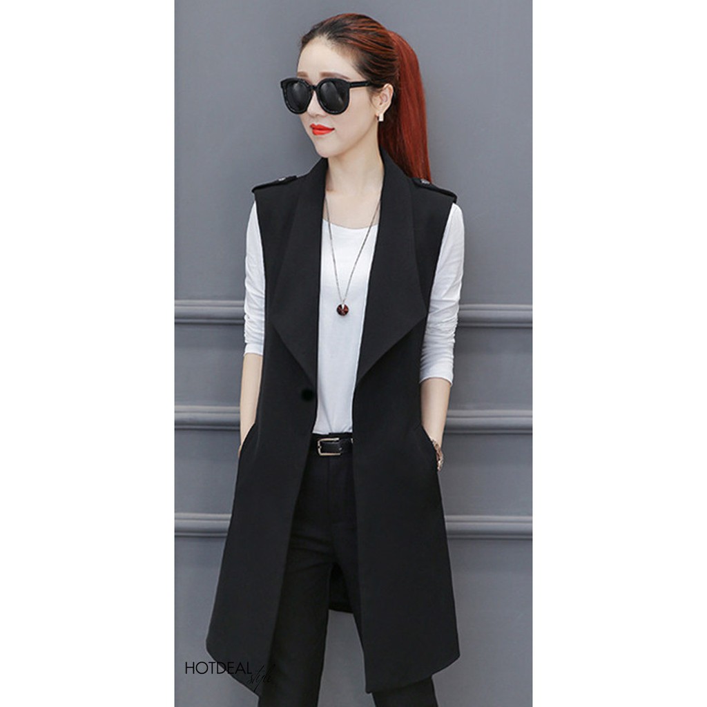 ÁO KHOÁC VEST FORM DÀI SÀNH ĐIỆU | BigBuy360 - bigbuy360.vn