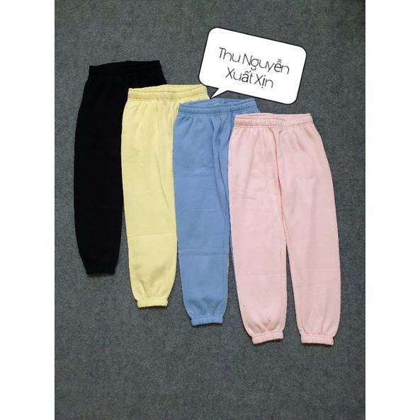 Quần nỉ jogger size đại dư sịn cho bé từ 6-14/16y