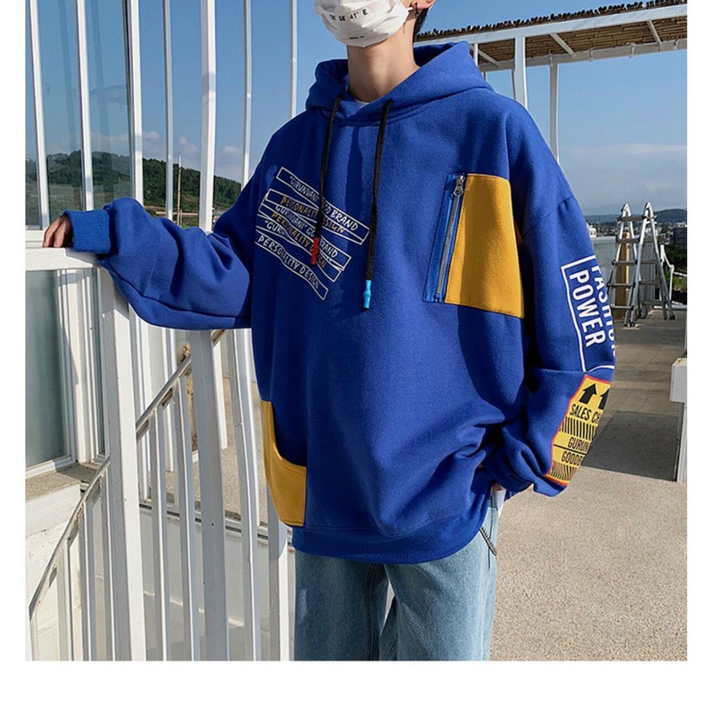 Áo hoodie unisex form rộng chất vải nỉ ngoại dày dặn túi dây kéo cool ngầu cực chất thời trang học đường | BigBuy360 - bigbuy360.vn