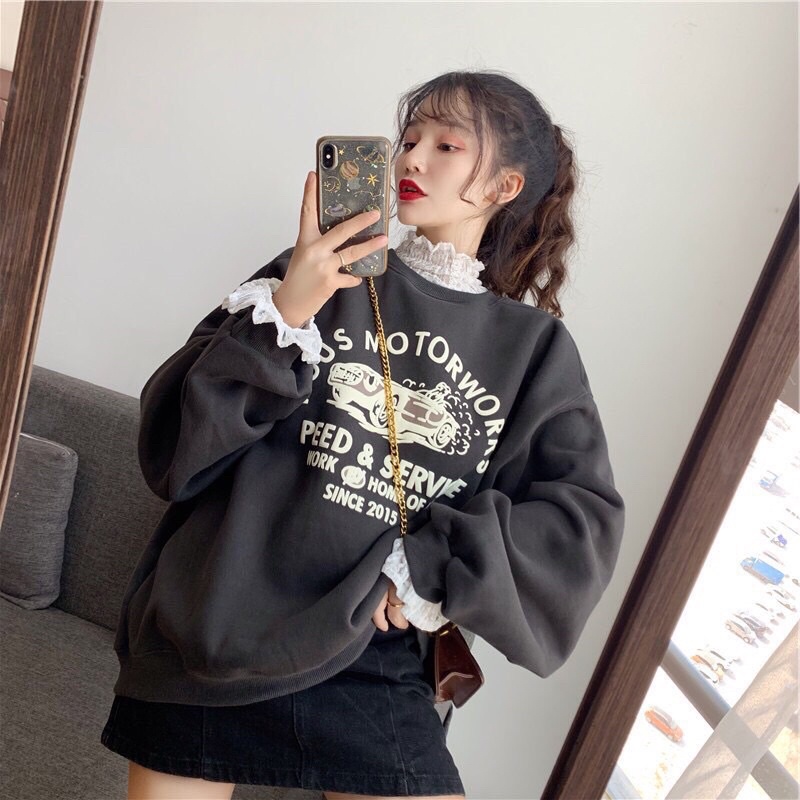 Áo Sweater nam nữ-Áo nỉ chữ dáng Unisex chất liệu nỉ bông in chữ cao cấp