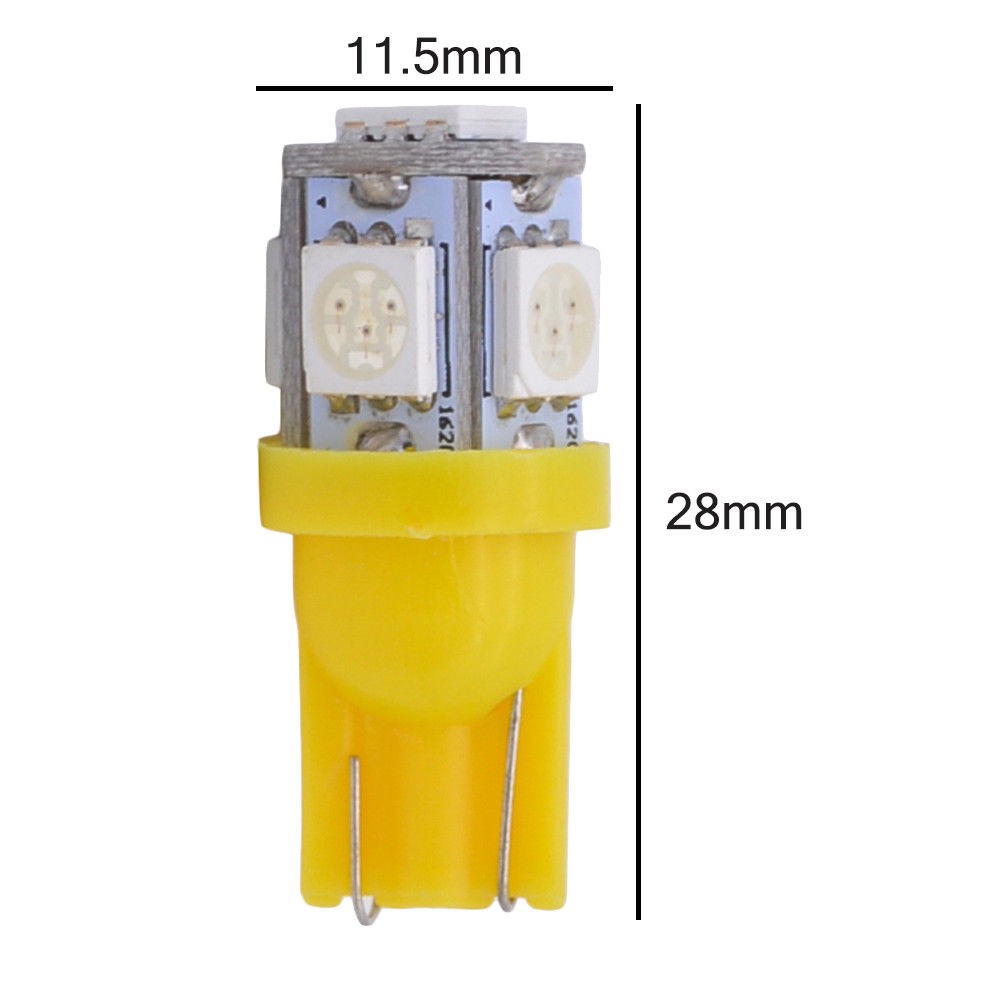 Set 2 Đèn LED 12V 24V T10 5 SMD LED 5050 168 192 W5W Dành Cho Ô Tô / Xe Tải